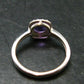 Siberian Amethyst!! Natural Faceted Rich Purple Amethyst 925 Silver Ring with CZ - 2.52 Grams - Size 8