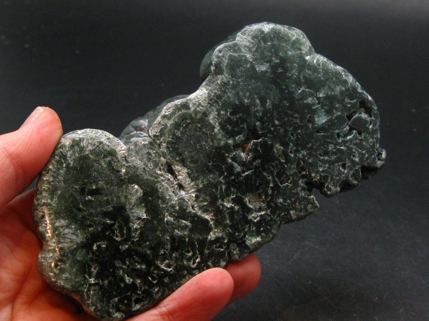 Nice Polished Seraphinite Clinochlore Stalactite Slab From Russia - 4.5" - 108.68 Grams