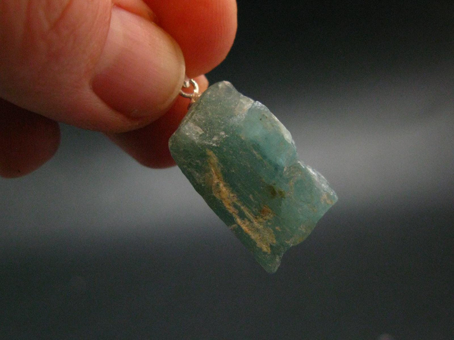 Grandidierite Silver Pendant From Madagascar - 1.2" - 4.69 Grams