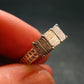 Muonionalusta Meteorite Sterling Silver Ring from Sweden - 2.94 Grams - Size 6