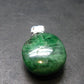 Tsavorite Gem Green Garnet Sterling Silver Pendant From Tanzania - 0.9" - 3.88 Grams