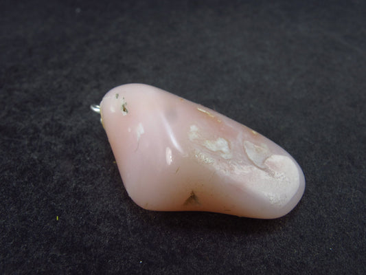 Rare Pink Opal Silver Pendant from Peru - 1.2" - 4.34 Grams