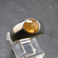 Fabulous Untreated Faceted Gem Imperial Topaz 925 Silver Ring from Brazil - Size 6.25 - 6.30 Grams