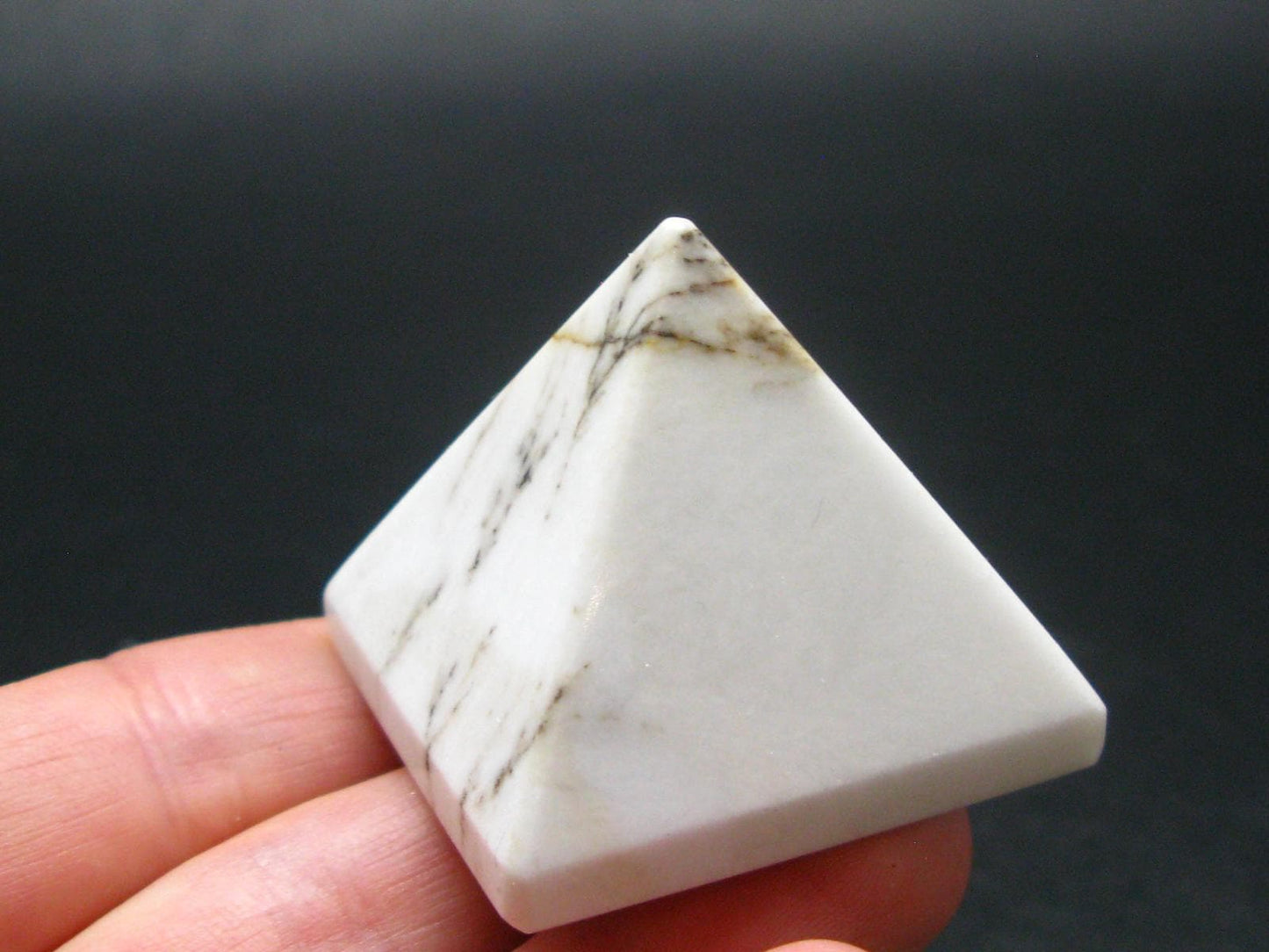 Rare White Barite Pyramid From Norway - 1.2"