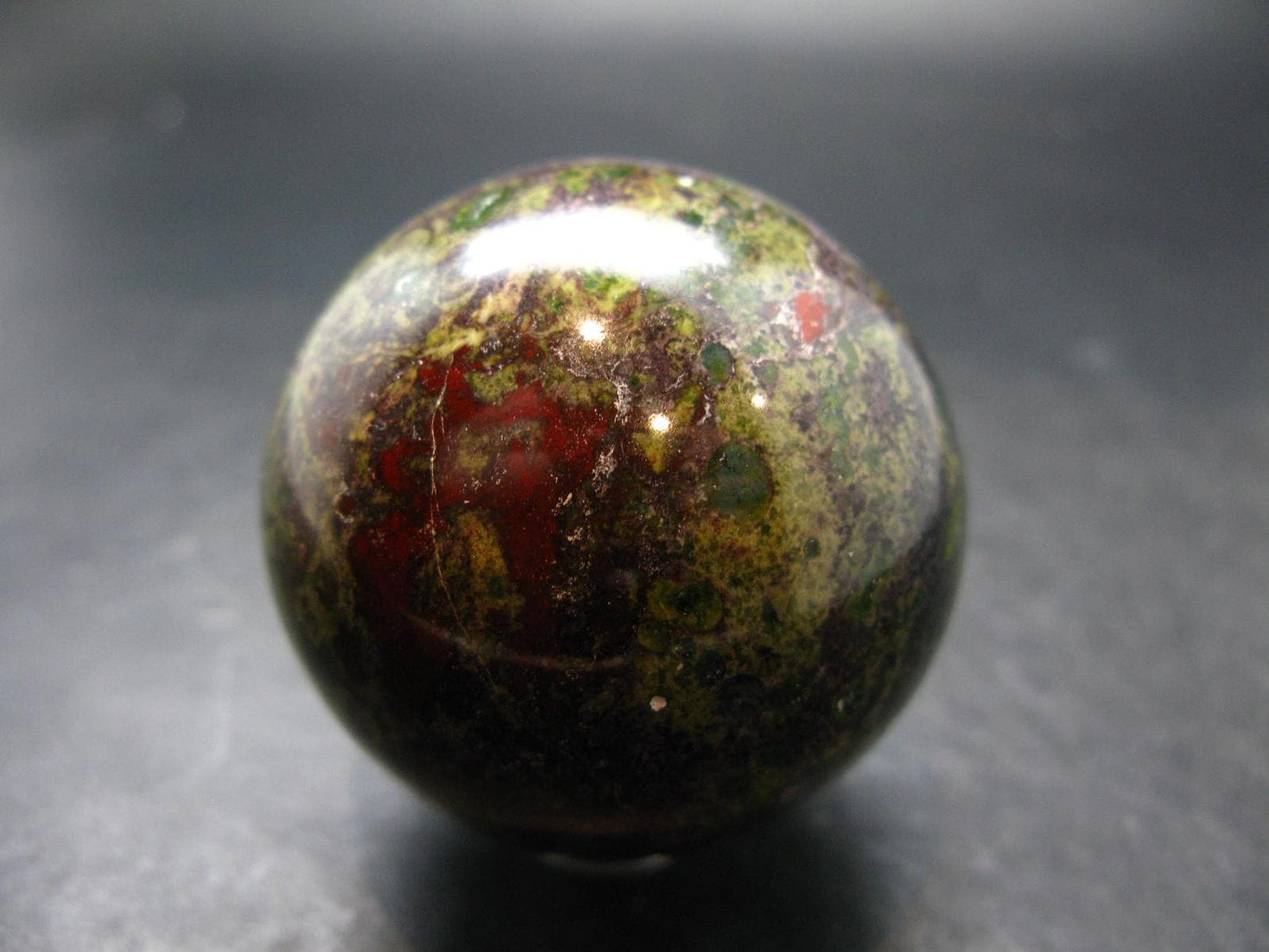 Rare Dragon Bloodstone Sphere Ball From China - 2.0"