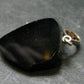 Black Tourmaline Schorl Silver Pendant From Brazil - 1.4" - 6.0 Grams
