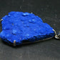 Royal Blue Rough Azurite Sterling Silver Pendant - 3.0" - 42.09 Grams