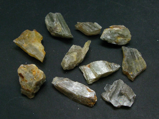 Lot of 10 Gem Color Change Diaspore Crystals From Turkey - 138 Carats