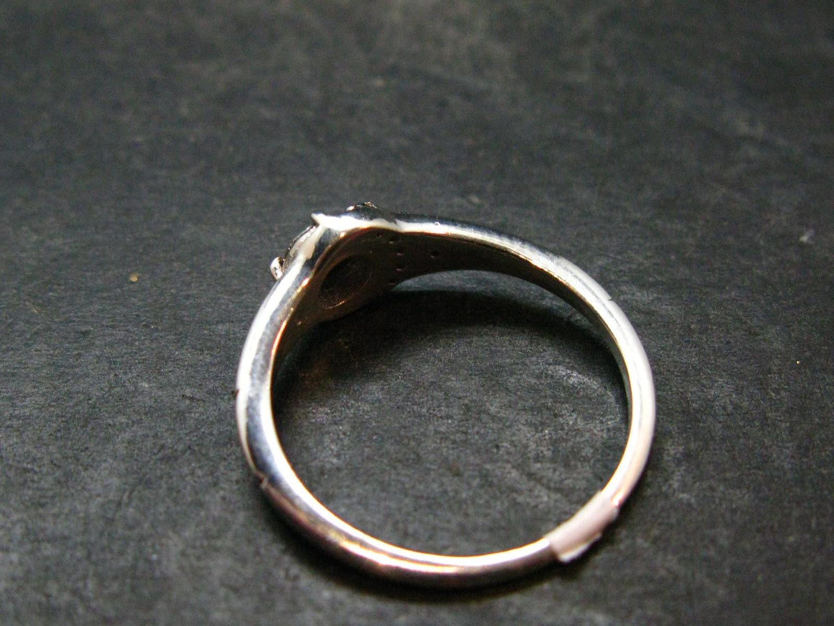 Muonionalusta Meteorite Sterling Silver Ring from Sweden - 2.08 Grams - Size 8