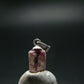 Bixbite Red Emerald Beryl Silver Pendant From Utah USA - 2.75 Carats - 0.7"
