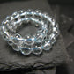 Blue Topaz Genuine Bracelet ~ 6.5 Inches ~ 6mm Round Beads