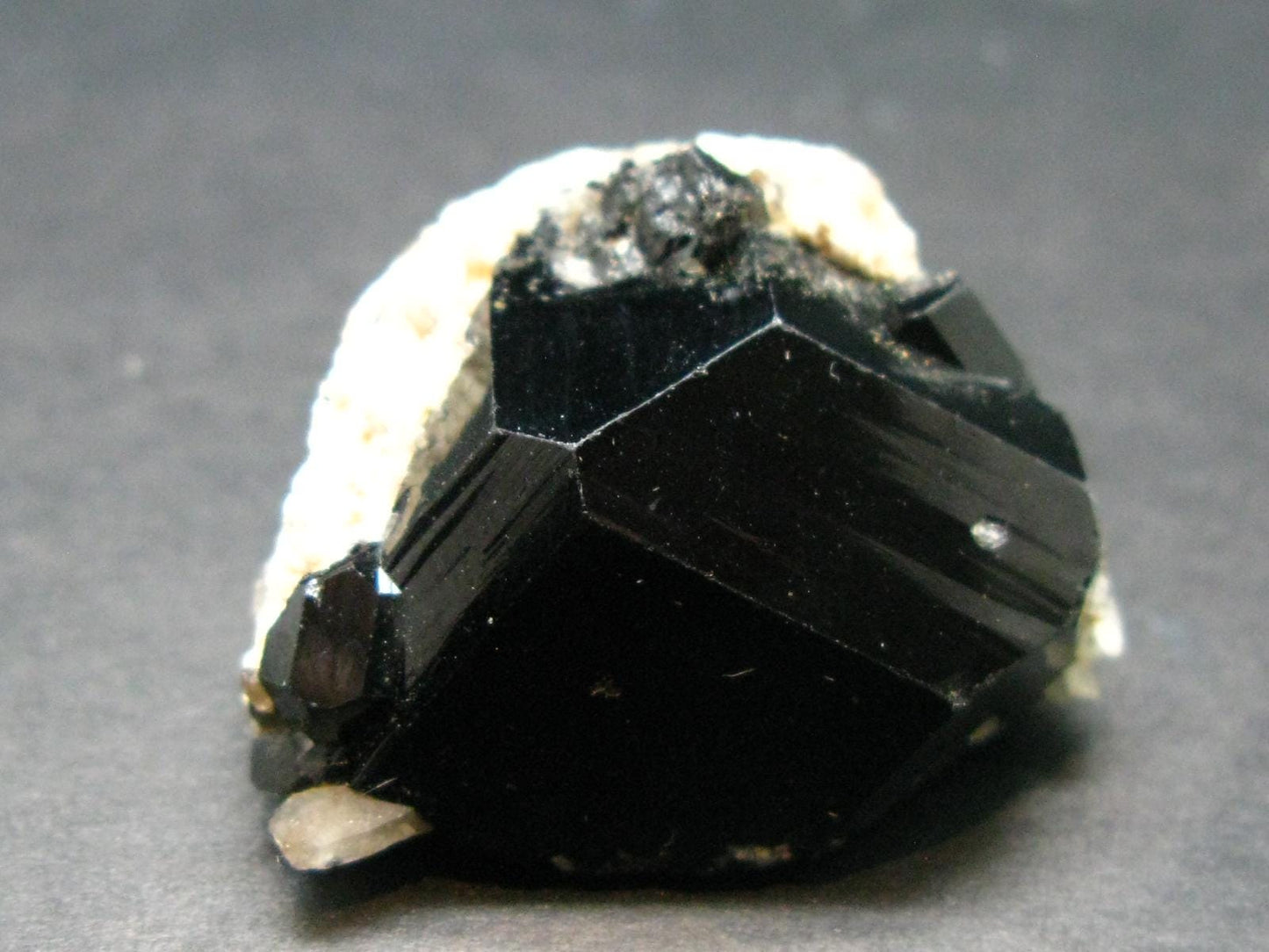 Fine Black Tourmaline Schorl Crystal From Namibia - 1.2"