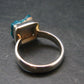 Emerald Green Dioptase Crystal Silver Ring from Congo - 5.18 Grams - Size 7