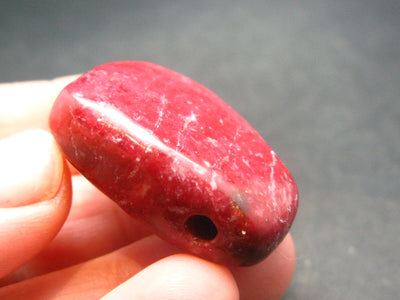 Rare Thulite Metal Free Pendant From Greenland - 1.2" - 16.74 Grams