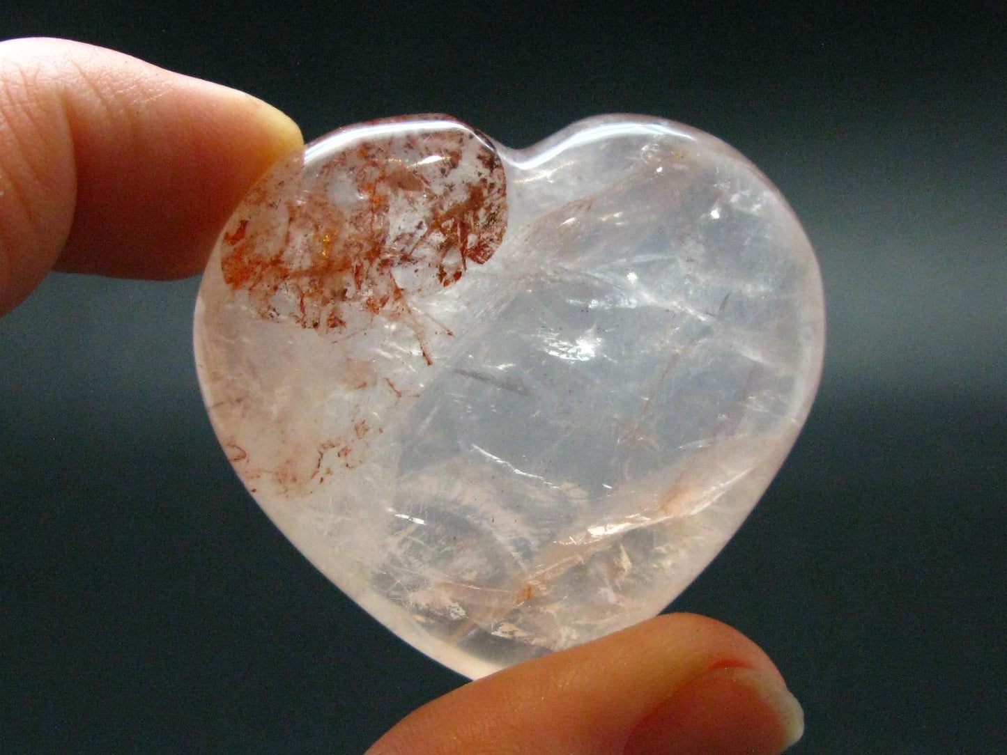 Agnitite Tumbled Heart From Madagascar - 1.5" - 38.24 Grams