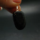 Very Rare Sterling Silver Nuumite Nuummite Pendant From Greenland - 1.2" - 6.92 Grams