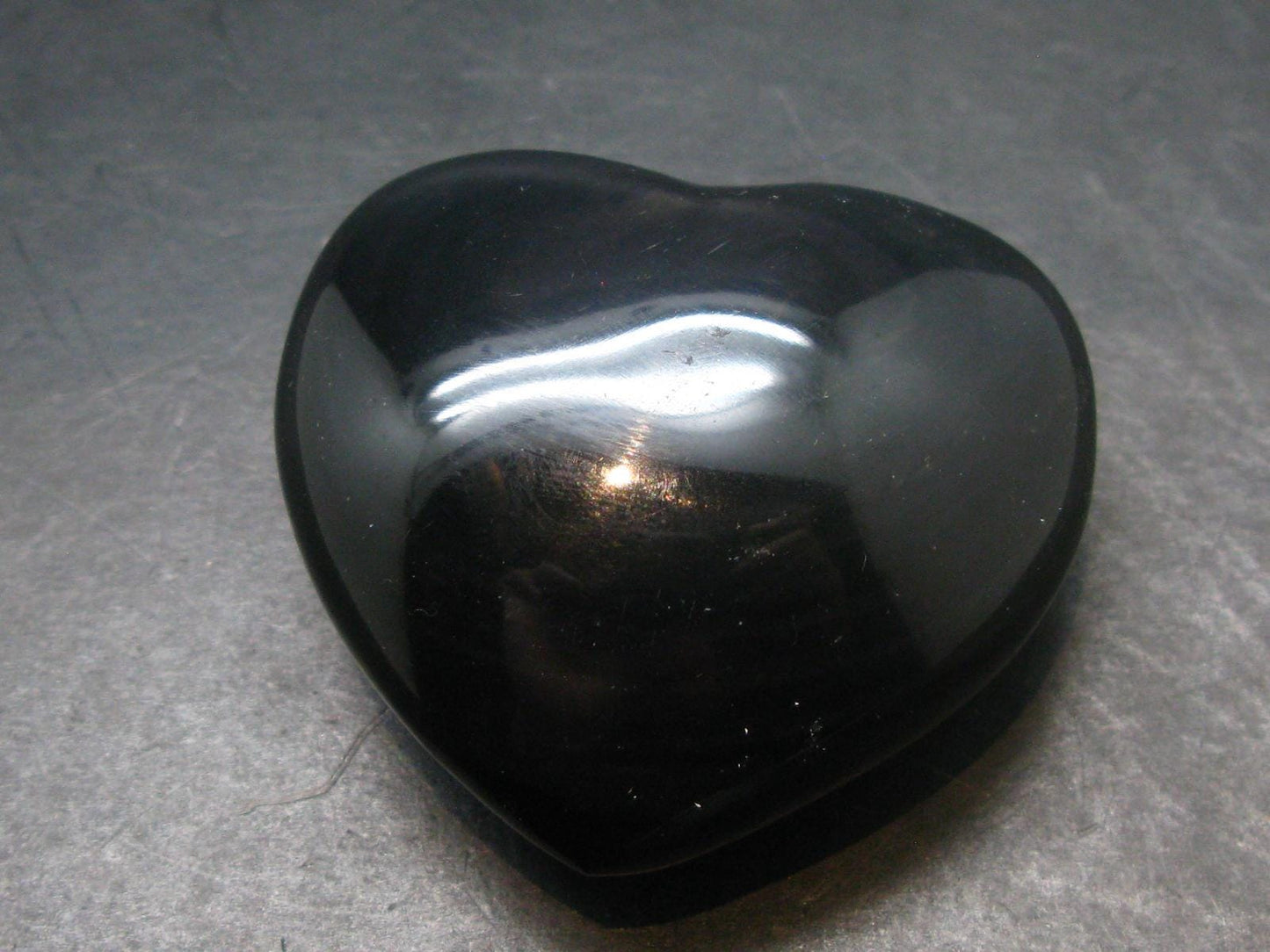 Black Obsidian Heart From Mexico - 1.8"