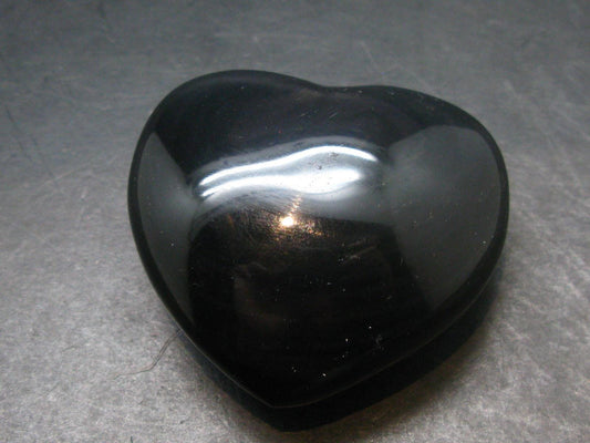 Black Obsidian Heart From Mexico - 1.8"