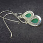 Stone of Venus!! Elegant Natural Chrysoprase 925 Sterling Silver Dangle Earrings - 3.17 Grams