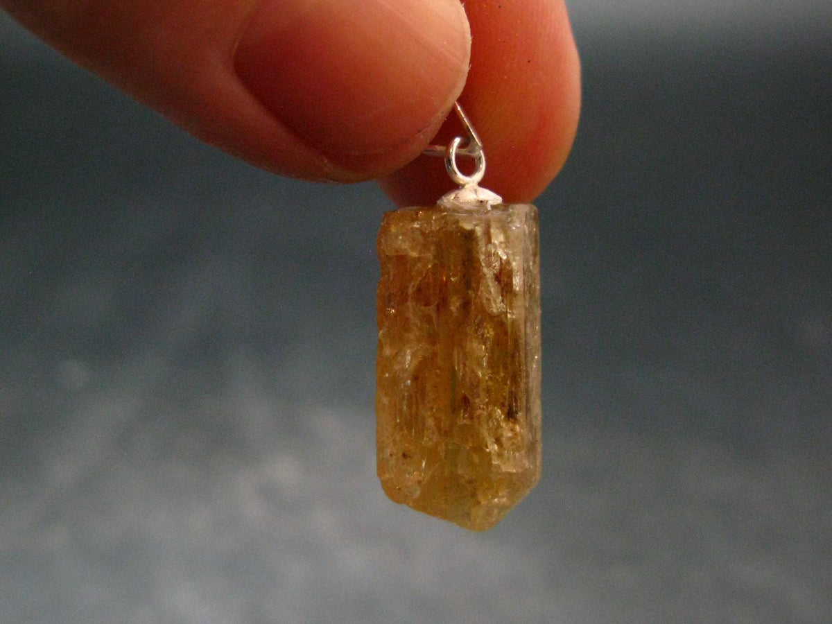 Imperial Topaz Crystal Pendant From Brazil - 1.0" - 4.0 Grams