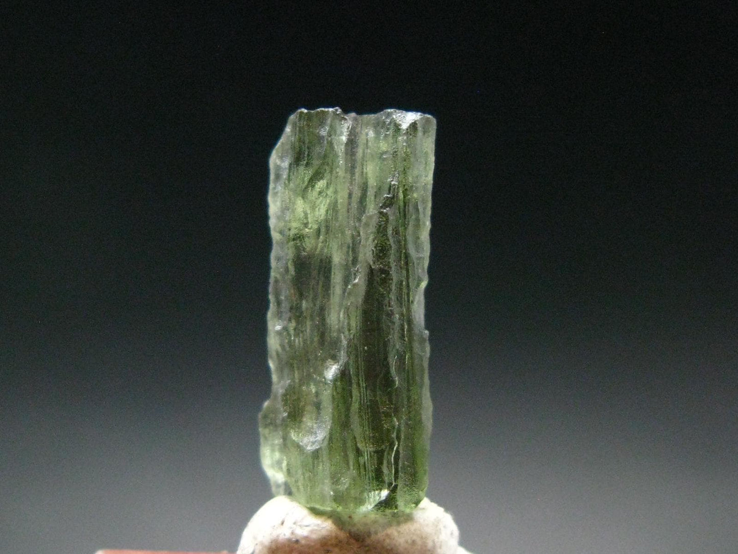 Moldavite Tektite Raw Piece from Czech Republic - 0.7" - 4.10 Carats - 0.82 Grams