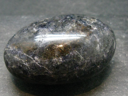 Rare Iolite Cordierite Tumbled Stone from Tanzania - 107.15 Grams - 2.4"