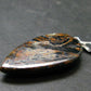 The Tempest Stone!! Natural Pietersite Polished Cabochon Silver Pendant from Namibia - 1.4"