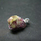 World Famous Jeffrey Mine!! Large Sparkling Vesuvianite Idocrase Crystal Silver Pendant From Canada - 0.8" - 2.93 Grams