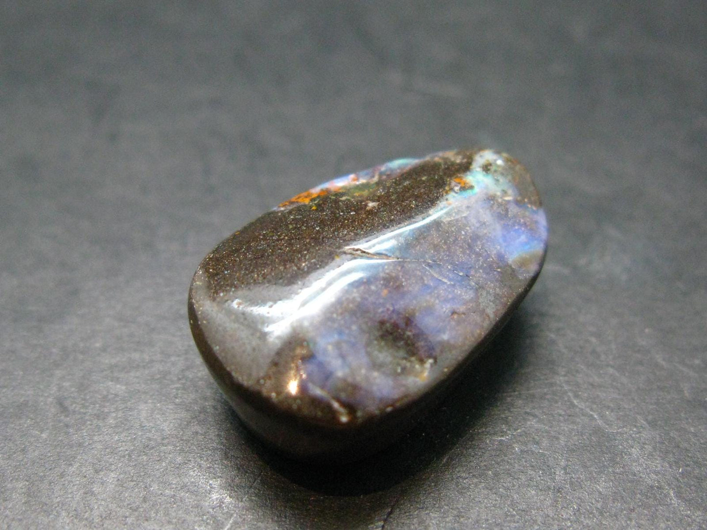 Stunning Rare Boulder Opal Metal Free Pendant from Australia - 0.8" - 4.81 Grams