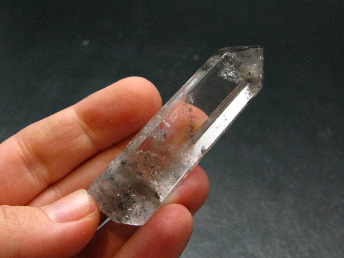 Nice Tibetan Black Quartz Tumbled Stone from Tibet - 2.4" - 21.87 Grams