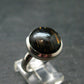 Real!! Very Rare Nuumite Nuummite Sterling Silver Ring from Greenland - 5.71 Grams - Size 8