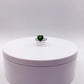 Green Helenite Heart Ring – Sterling Silver Romantic Gemstone Statement Ring