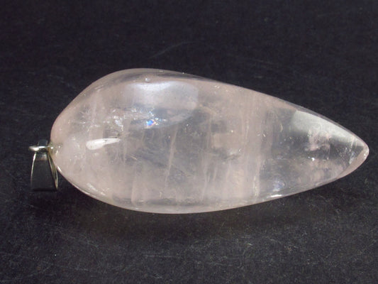 Symbol of Love and Beauty!! Large Rich Pink Rose Quartz Pendant from Madagascar - 2.2 "
