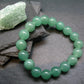 Green Aventurine Genuine Bracelet ~ 7 Inches ~ 12mm Round Beads