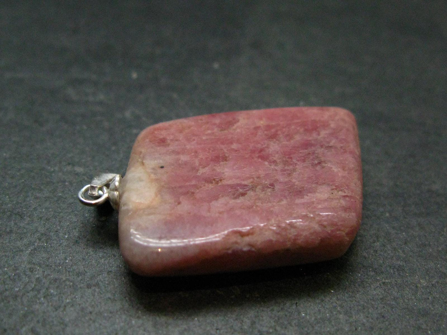 Pink Petalite Silver Pendant from Canada - 1.4" - 5.90 Grams