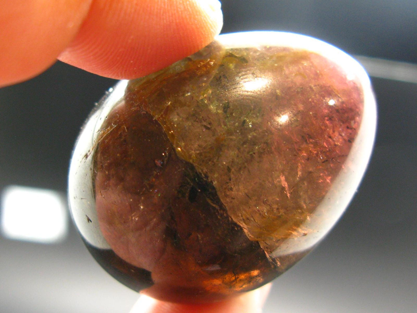 Watermelon Tourmaline Egg From Madagascar - 1.8" - 75.11 Grams