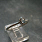 Genuine Facetted Aquamarine Gem Sterling Silver Ring - Size 9 - 1.95 Grams