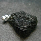 Moldavite Tektite Silver Pendant from Czech Republic - 1.0" - 3.28 Grams
