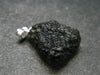 Moldavite Tektite Silver Pendant from Czech Republic - 1.0" - 3.28 Grams