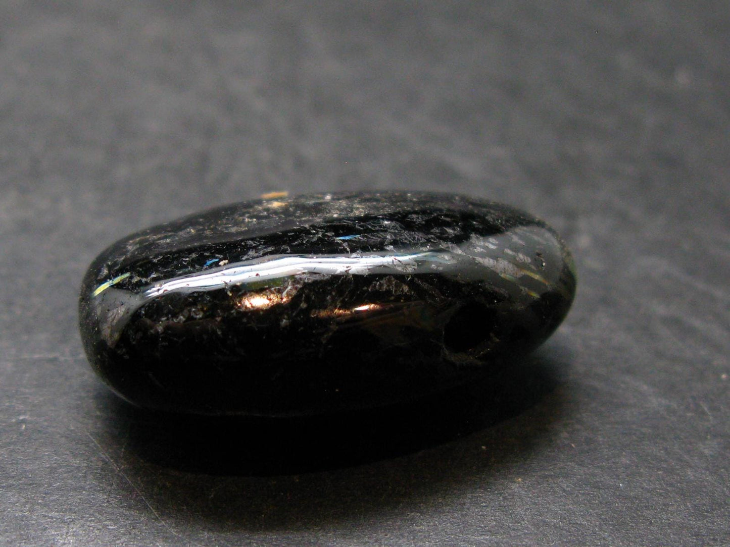 Nuumite Nuummite Metal Free Pendant From Greenland - 1.1" - 12.76 Grams