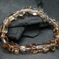 Brown Topaz Genuine Bracelet from Ukraine ~ 7 Inches ~ 12mm Tumbled Beads