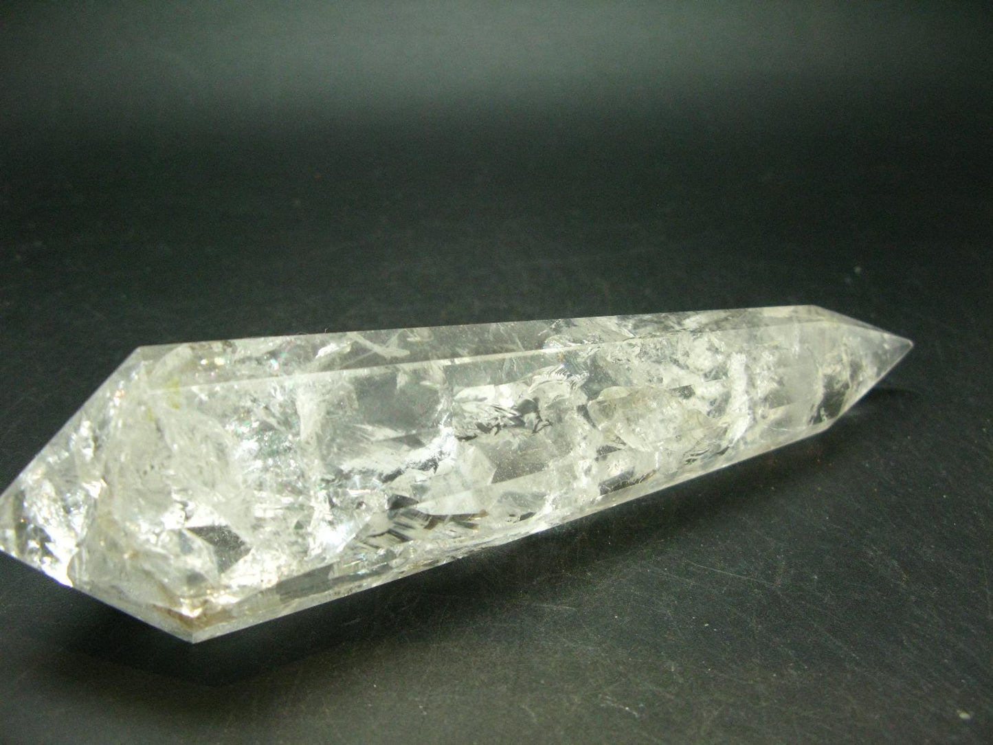Perfect 12 Sided Quartz Vogel Crystal Healing Wand - 6.0" - 249.92 Grams