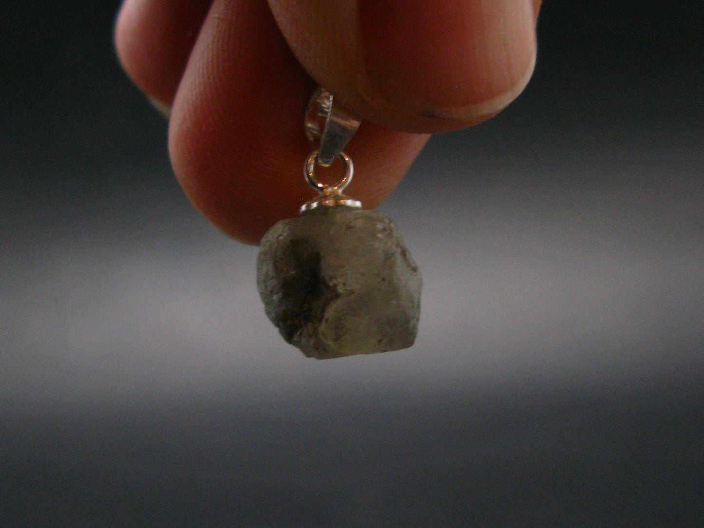 Phenakite Phenacite Silver Pendant from Brazil - 0.6 Inches - 0.96 Grams
