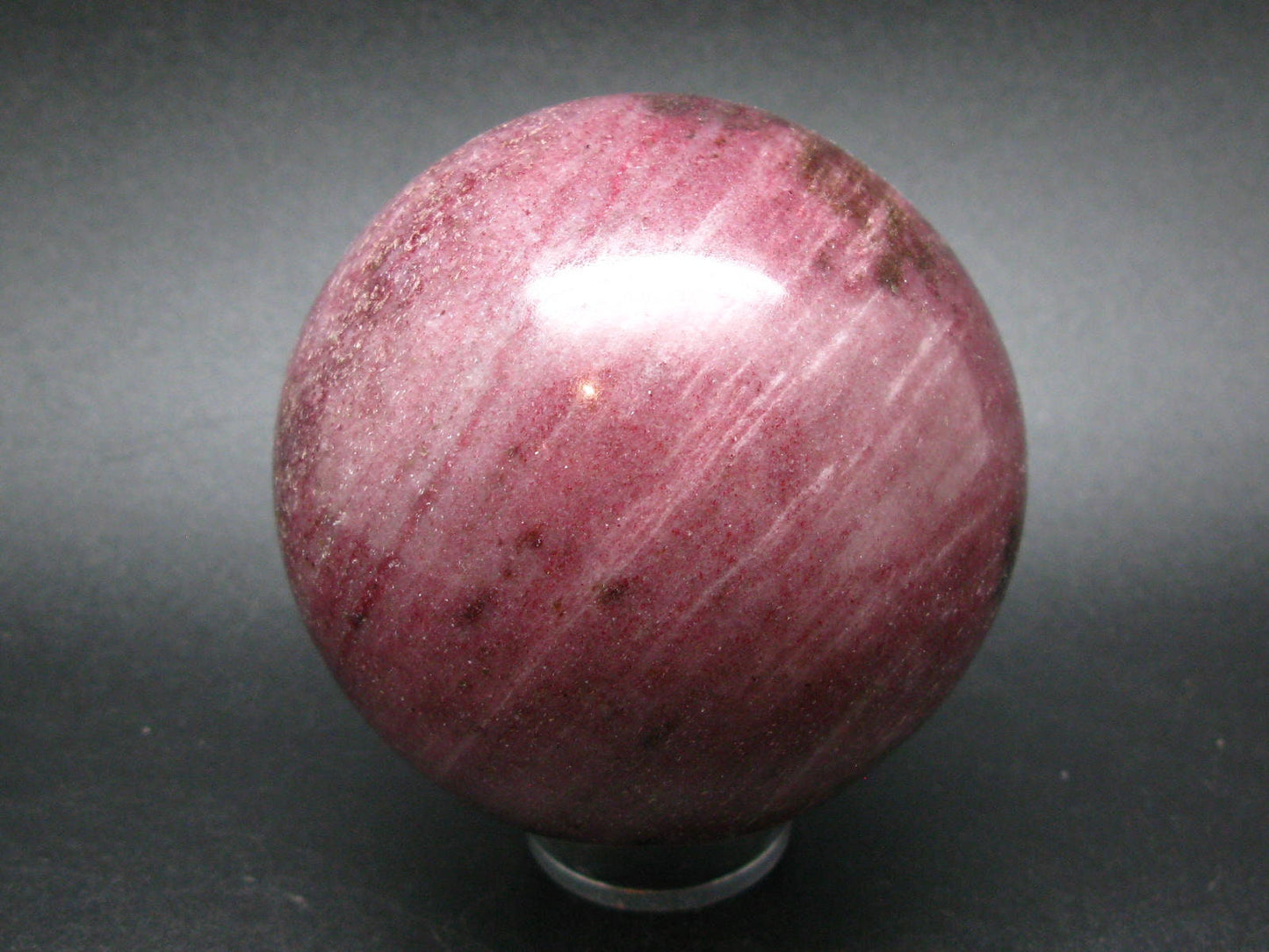 Rare Red Thulite Sphere Ball From Norway - 3.1" - 710 Grams