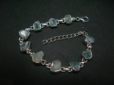 Euclase Silver Bracelet From Brazil- 7" - 14.4 Grams