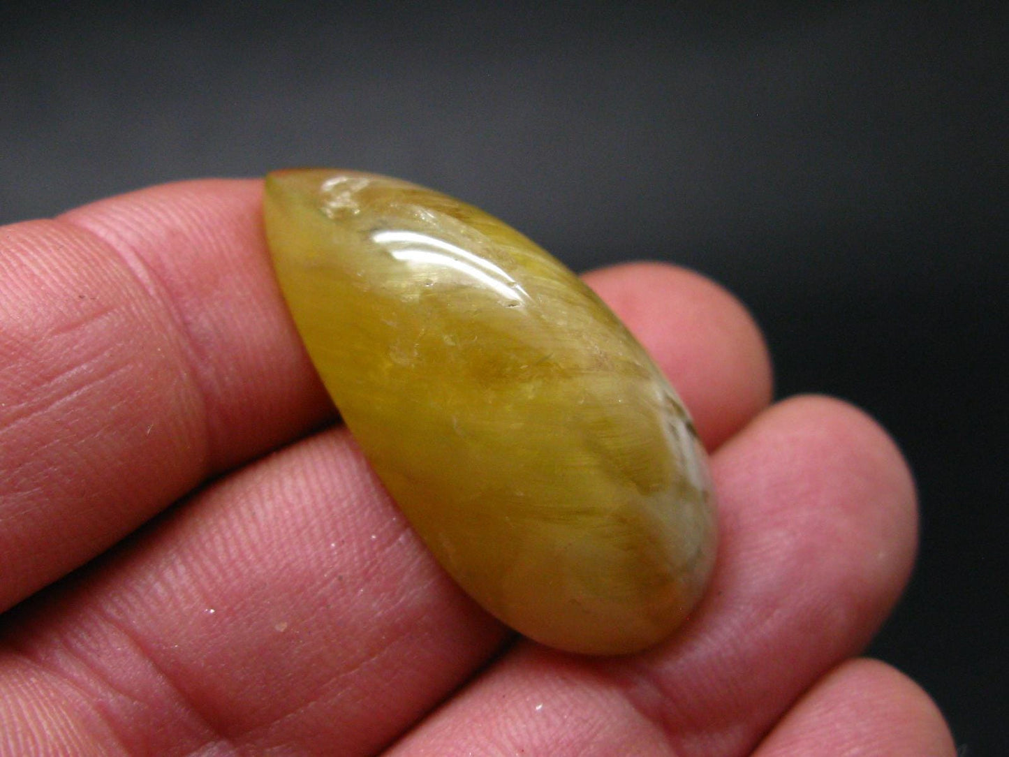 Rare Agni Gold Danburite Cabochon From Tanzania - 57.85 Carats - 1.4"