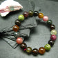 Gem Watermelon Bicolor Tourmaline Genuine Bracelet ~ 7 Inches ~ 10mm Round Beads