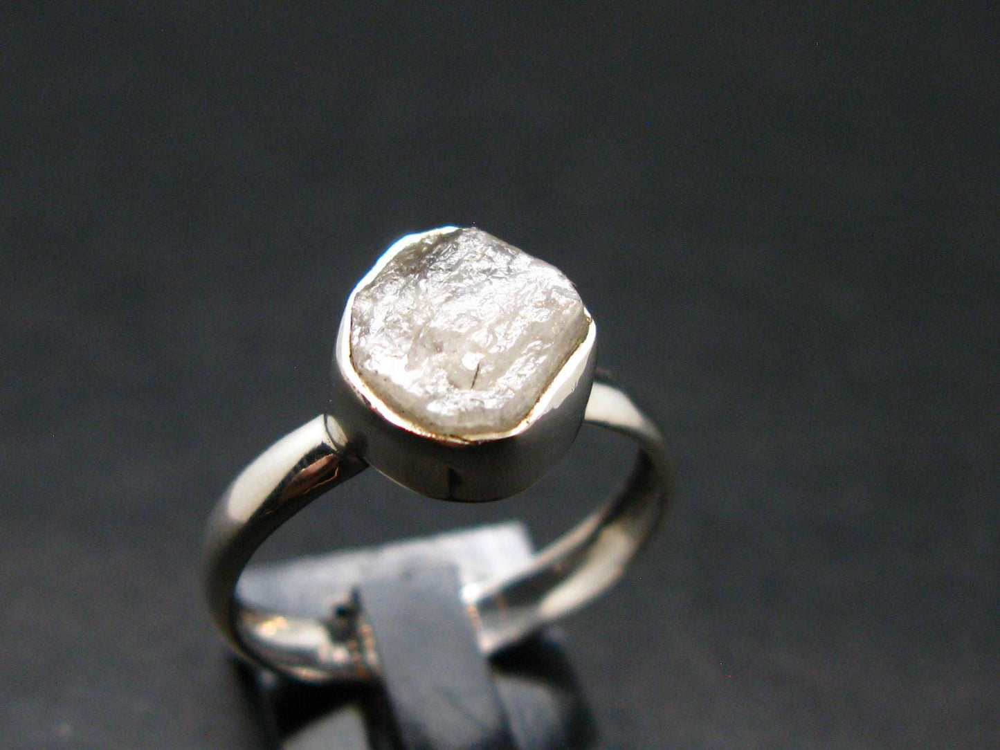 Natrolite Silver Ring From Russia - 1.92 Grams - Size 7