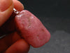Rhodochrosite Sterling Silver Pendant From Alma Colorado - 1.5" - 12.0 Grams