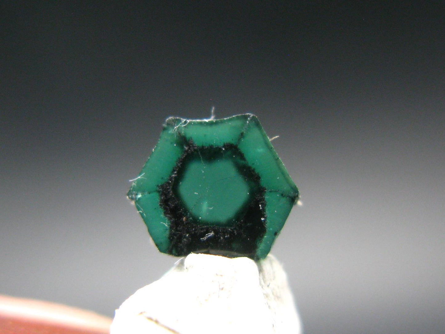 Beautiful Rare Gem Trapiche Emerald From Colombia - 0.65 Carats - 6x5mm